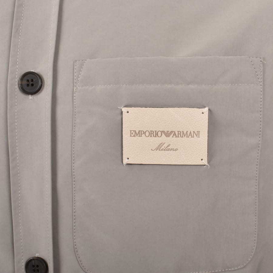 Emporio Armani Logo Overshirt Grey